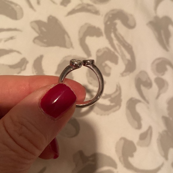 Links of London Diamond Sterling Silver Ring, size 4, 5, adjustable sizing - Picture 5 of 6